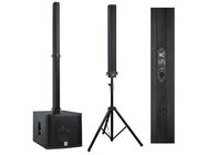 China Stage Carvin Column Array Black Paint , Powered Line Array Speaker distributor