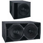 Best Big Dual Powered Subwoofer Bank Speaker Dj Sound System Plywood Enclosure for sale