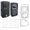 Horn Speaker Pro Sound System For Conference Room , Passive Audio Equipment supplier