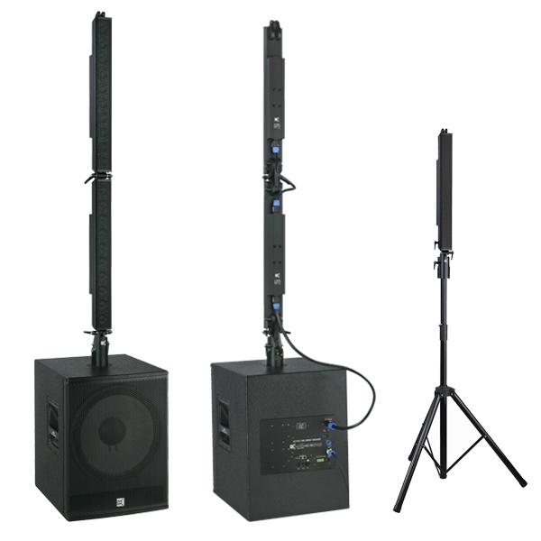 Wedding Column Loudspeakers Active Radio Broadcast Equipment , Column Speaker Design