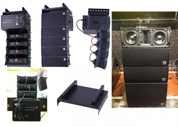 Mini Active Line Array Sound Equipment For Churches , Dual 5 Inch Line Array Speaker