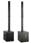 Black Portable Tower Aluminium Acoustic Sound System For Band for sale
