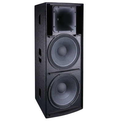 900 Watt Dual 15 Inch Plywood Speaker Box Two Way Full Range Sound System supplier