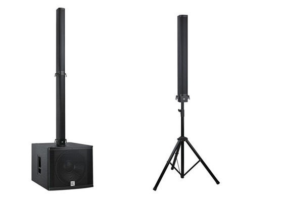 Aluminum Plywood Column Array Speakers Bar Sound System , Pro Sound Speakers 18 Inch supplier