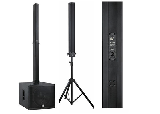 Aluminum Plywood Column Array Speakers Bar Sound System , Pro Sound Speakers 18 Inch supplier