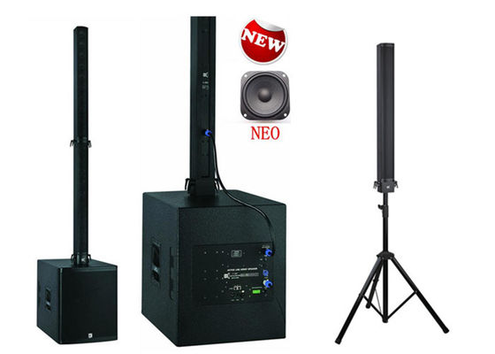 Aluminum Plywood Column Array Speakers Bar Sound System , Pro Sound Speakers 18 Inch supplier