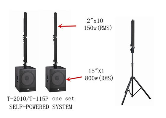  Active Column Array Speakers Music Instrument Dj Equipment 15 Inch Driver supplier