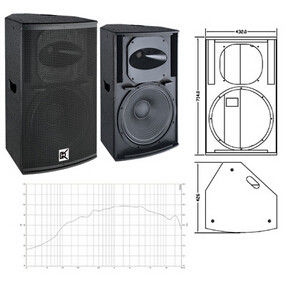 Conference Sound System Active Pa Speaker 15 Inch Plywood Cabinet supplier