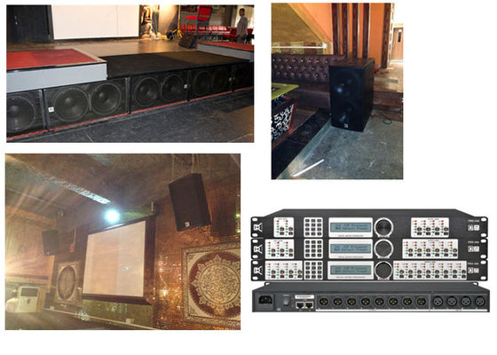 Outdoor Stage Digital Sound Processor With 3 In 6 Out 32 Bits DSP Ship supplier