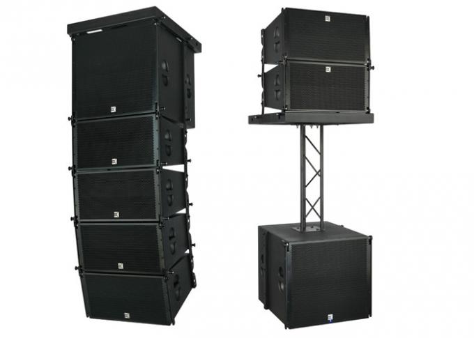Pro Dj Powered Line Array System 10 Inch Speaker Box , Column Speaker System