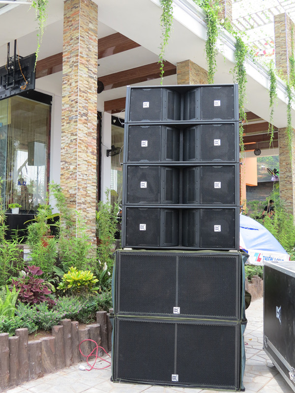 Bass Bin Speakers With Subwoofer 2000 Watt , Line Array Subwoofer Dj Sound Equipment