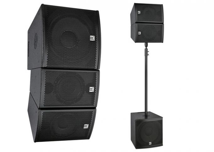 250W Conference Room Speaker Array Column system , Wireless Microphone Speaker System