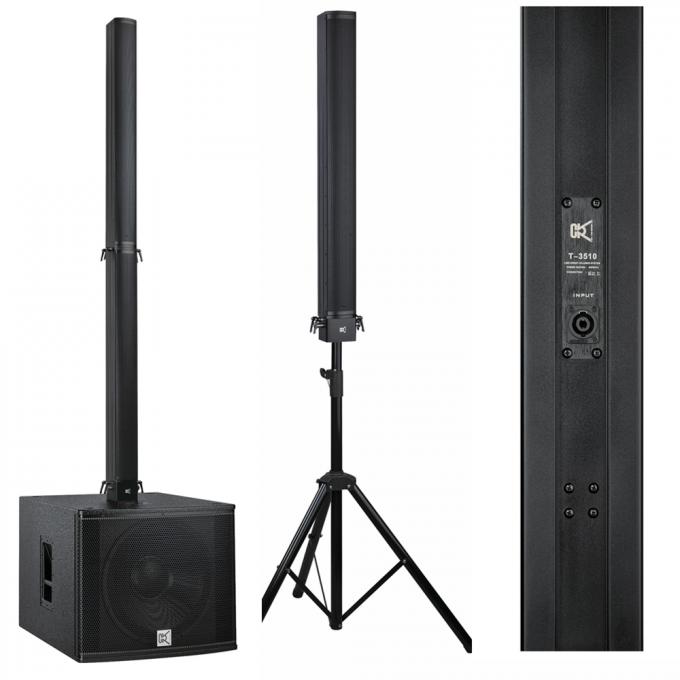 Aluminum Plywood Column Array Speakers Bar Sound System , Pro Sound Speakers 18 Inch