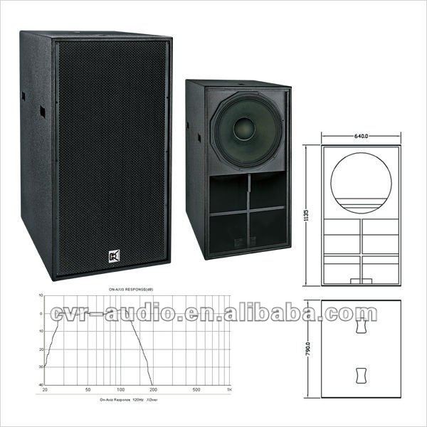 21 Inch Portable Speaker Audio Pro Subwoofer Karaoke Sub Bass , Home Audio Subwoofer