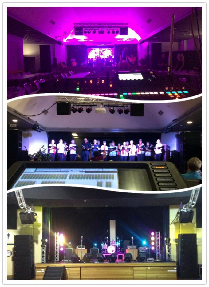 White Painting Pro Line Array Column Speaker Box , Weatherproof Speaker System